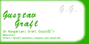 gusztav grafl business card